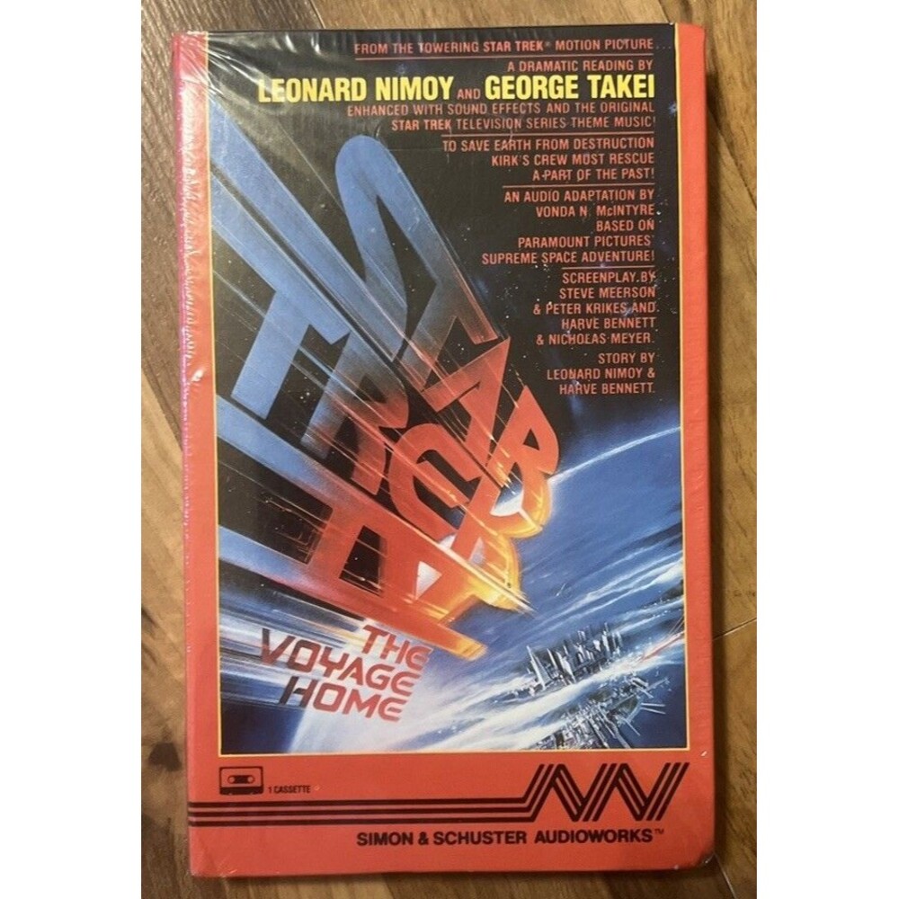 Star Trek IV: The Voyage Home AUDIO Book Read by NIMOY & TAKEI 1986 NEW!
